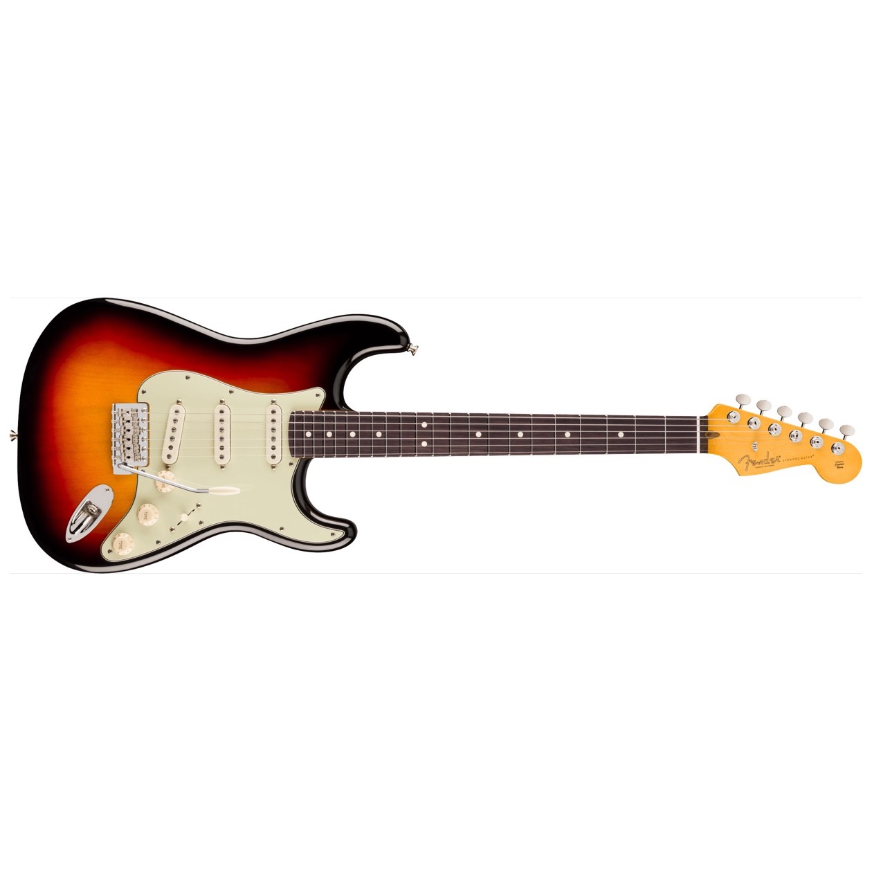 Fender Limited Edition American Professional Classic Stratocaster featuring the Fender Silent System, Rosewood Fingerboard, 3-Color Sunburst Model 0175030300 Inclusief Fender DeLuxe Gig Bag