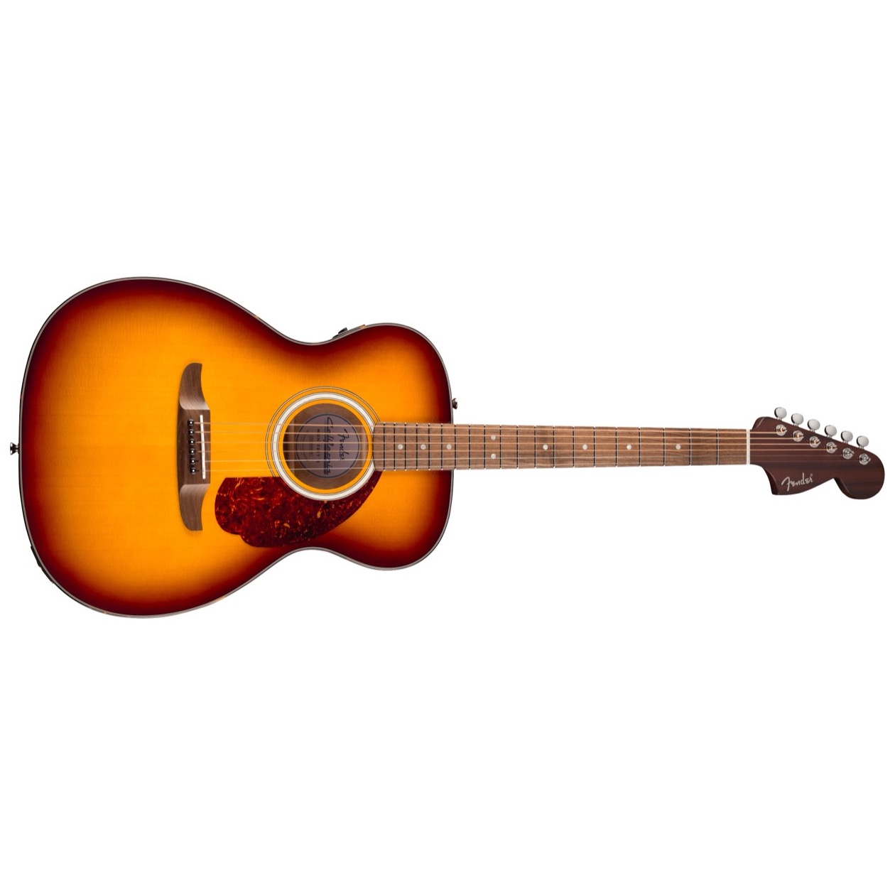Fender California Deluxe Monterey E, Walnut Fingerboard, Honey Sunburst Model 0974650542 Solid Top Electro Akoestische Western Gitaar