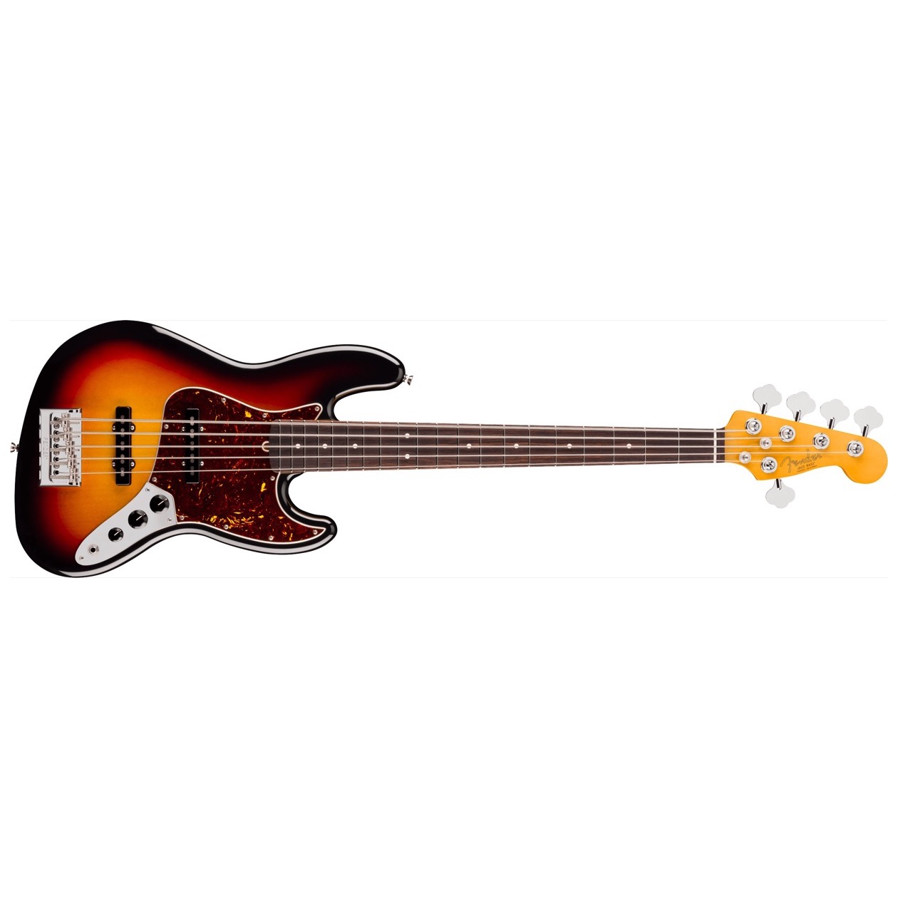 Fender American Professional Jazz Bass V, Rosewood Fingerboard, 3-Color Sunburst Model 0192940700 Inclusief Fender Deluxe Molded Hardshell Case