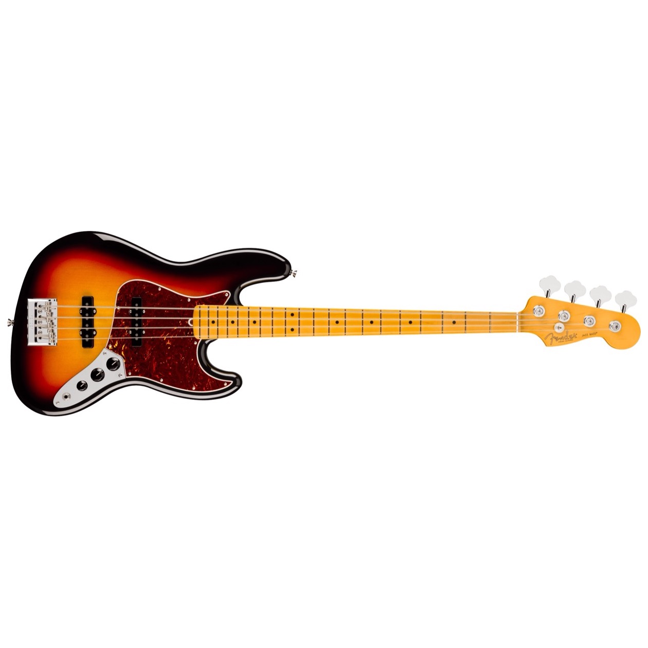 Fender American Professional Jazz Bass, Maple Fingerboard, 3-Color Sunburst Model 0192932700 Inclusief Fender Deluxe Molded Hardshell Case