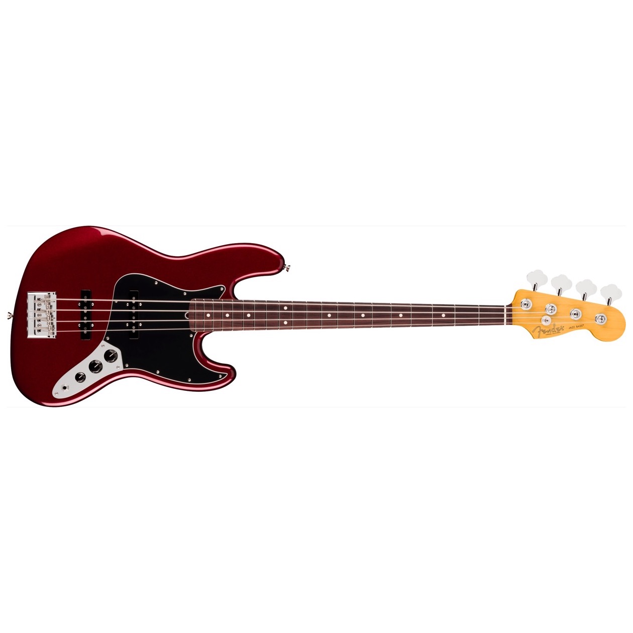 Fender American Professional Jazz Bass, Rosewood Fingerboard, Oxblood Model 0192930730 Inclusief Fender Deluxe Molded Hardshell Case