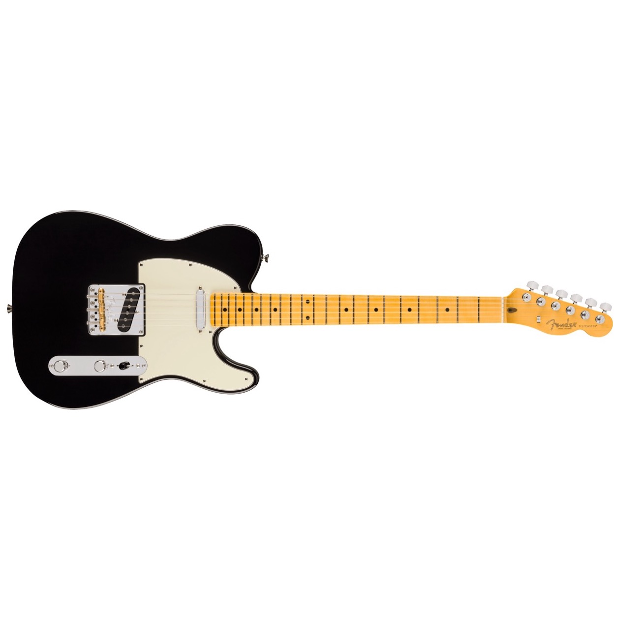 Fender American Professional Telecaster, Maple Fingerboard, Black Model 0111142706 Inclusief Fender Deluxe Molded Hardshell Case