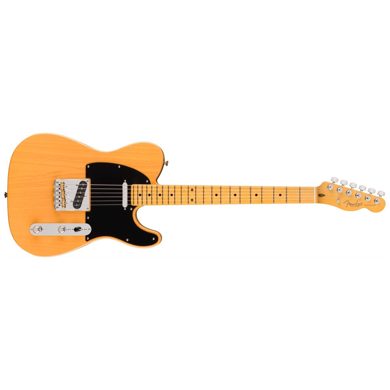 Fender American Professional Telecaster, Maple Fingerboard, Butterscotch Blonde Model 0111142750 Inclusief Fender Deluxe Molded Hardshell Case