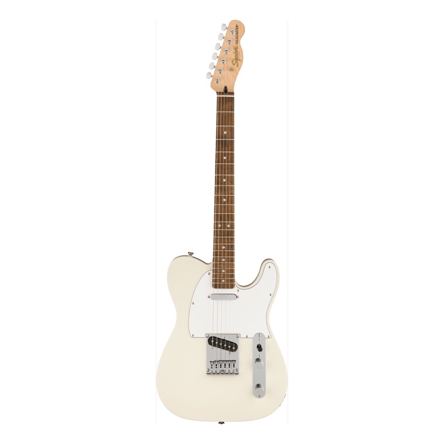 Fender Squier Affinity Series Telecaster Laurel Fingerboard, White Pickguard, Olympic White Elektrische Gitaar