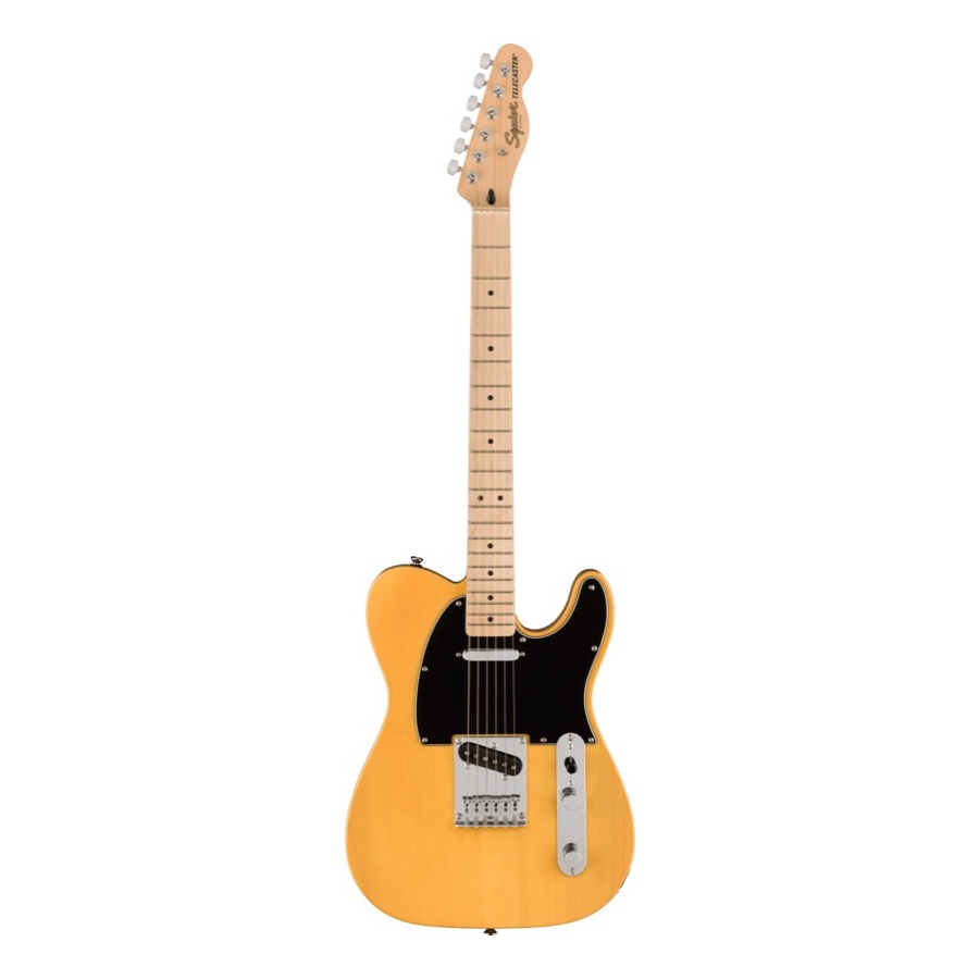 Fender Squier Affinity Series Telecaster Maple Fingerboard, Black Pickguard, Butterscotch Blonde Elektrische Gitaar