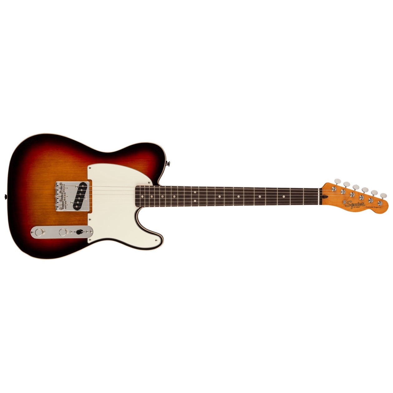 Fender Squier FSR Classic Vibe '60s Custom Esquire, Laurel Fingerboard, Parchment Pickguard, 3-Color Sunburst SUPERPRIJS !