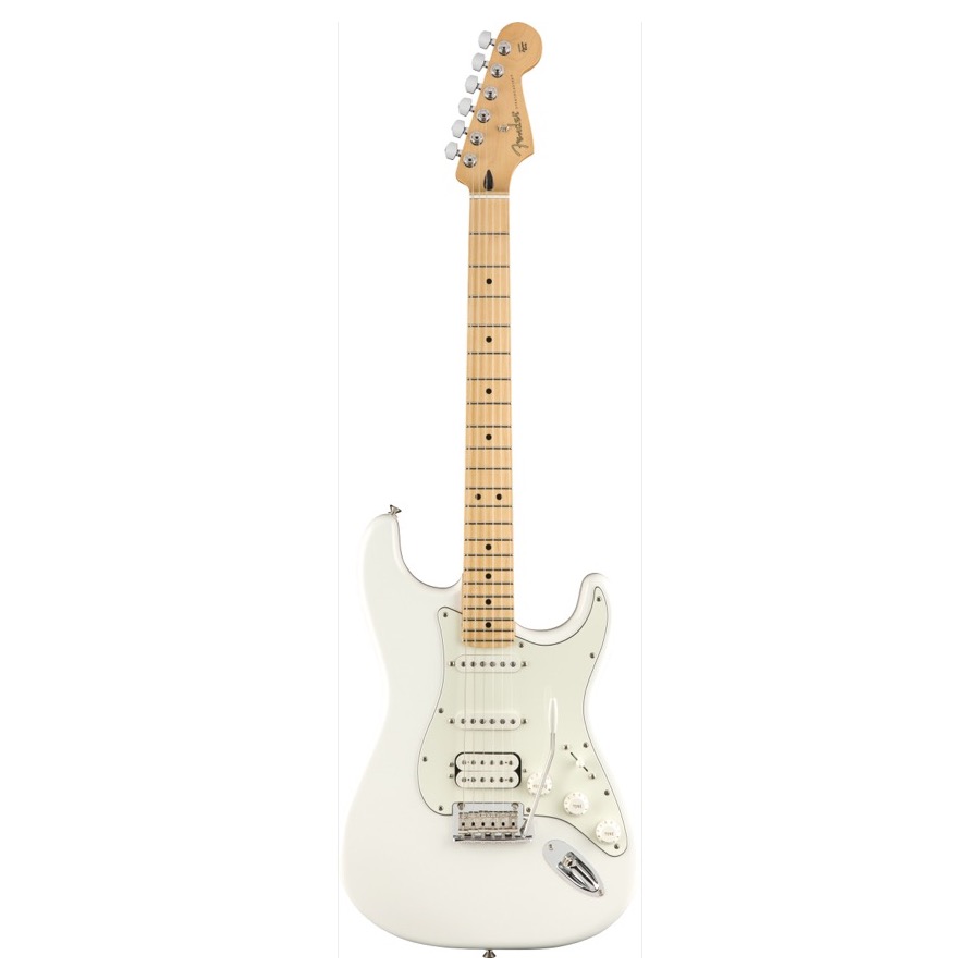 Fender Player Stratocaster HSS, Maple Fingerboard, Polar White SUPERPRIJS !